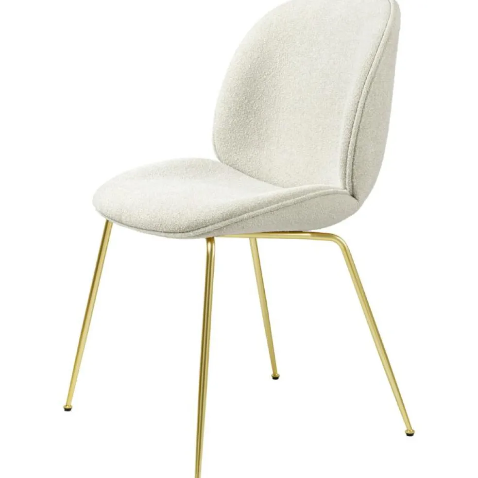 Beetle Stol Helklädd, Ben Mässing, PG2, Li.Bouclé 003