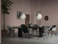 Beetle Stol Klädd / Plastbas, Sunday 003