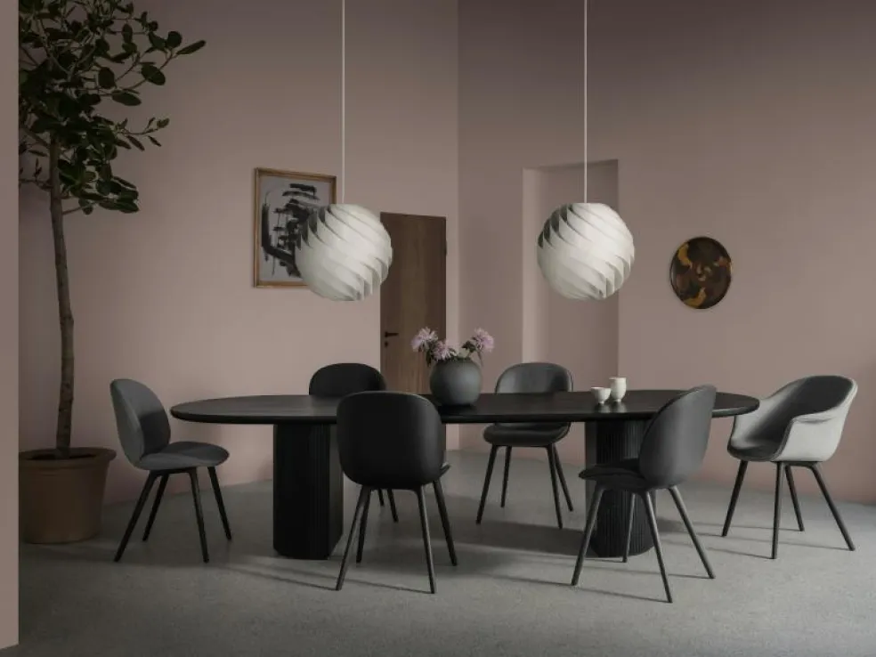 Beetle Stol Klädd / Plastbas, Sunday 003