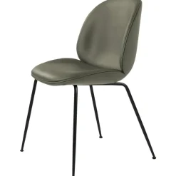 GUBI Stolar-Beetle Stol Klädd Black Base/ Velvet, Rusty Red