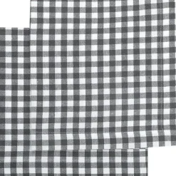 Bella Servett 45x45 cm 2-pack, Mörkgrå/vit