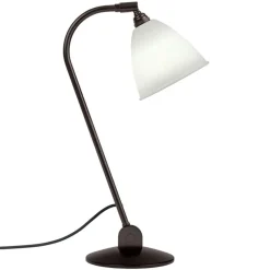 GUBI Skrivbordslampor|Bordslampor-Bestlite BL2 Bordslampa, Black Brass/Classic White