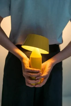 Marset Portabla Lampor|Portabla Lampor-Bicoca Bordslampa Portabel, Gul