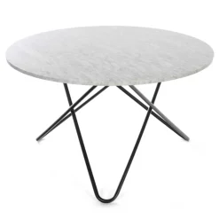 Big O Matbord, Svart Underrede/Svart Marmor