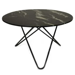 Big O Matbord, Svart Underrede/Svart Marmor
