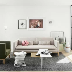 Björk Ullmatta 200x300 cm, Ljusgrå