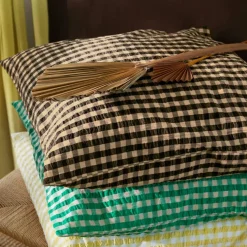 Juna Örngott-Bæk & Bølge Örngott 60x63 cm, Grön/Blekrosa