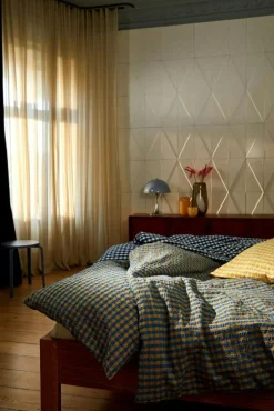 Juna Örngott-Bæk & Bølge Örngott 60x63 cm, Grön/Blekrosa