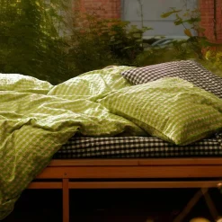 Juna Örngott-Bæk & Bølge Örngott 60x63 cm, Grön/Blekrosa