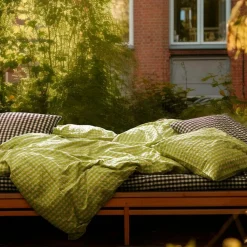 Juna Örngott-Bæk & Bølge Örngott 60x63 cm, Grön/Blekrosa