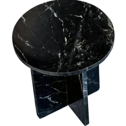 Bleik Sidobord Ø40 cm, Svart