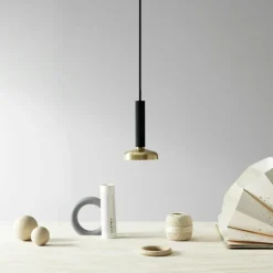 Blend 9 Pendel, Grön / Mässing