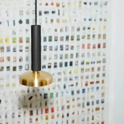 Blend 9 Pendel, Grön / Mässing