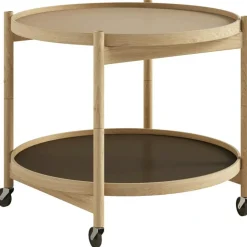 Bølling Brickbord Ø60 cm, Obehandlad Bok / Bas