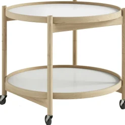 Bølling Brickbord Ø60 cm, Obehandlad Bok / Bas