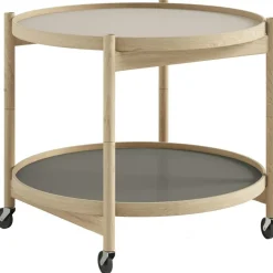 Bølling Brickbord Ø60 cm, Obehandlad Bok / Bas