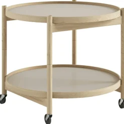 Bølling Brickbord Ø60 cm, Obehandlad Bok / Bas