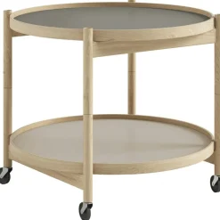 Bølling Brickbord Ø60 cm, Obehandlad Bok / Bas