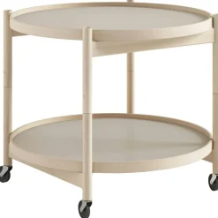 Bølling Brickbord Ø60 cm, Obehandlad Bok / Bas