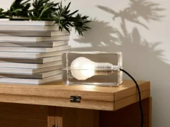 Design House Stockholm Bordslampor-Block Lampa, Vit Sladd