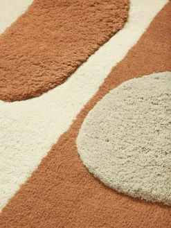 Ferm Living Ullmattor-Bloco Tufted Ullmatta 80x120 cm, Off-white / Blush