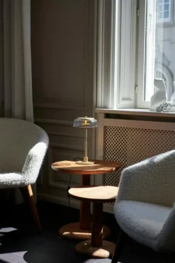 Blossi Bordslampa, Nordic Gold / Klar