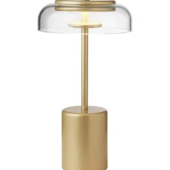 Blossi Mini Bordslampa Portabel, Svart / Opal