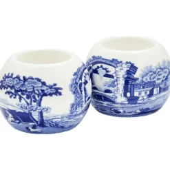 Spode Ljuslyktor-Blue Italian Ljuslyktor, 2-pack