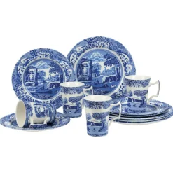 Spode Serviser & Startset-Blue Italian Servis, 12 Delar