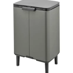 Bo Papperskorg Med Ben 12 L, Mattsvart