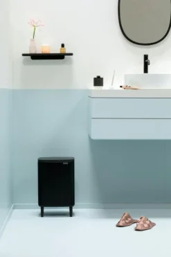 Bo Papperskorg Med Ben 12 L, Mattsvart