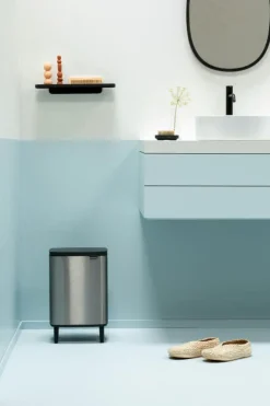 Bo Papperskorg Med Ben 12 L, Mattsvart