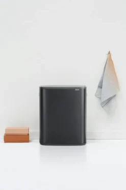 Bo Touch Top Papperskorg 60 L, Mattsvart