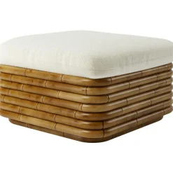 GUBI Fotpallar|Sittsäckar & Sittpuffar-Bohemian 72 Ottoman, Dedar Lupo Bouclé 007