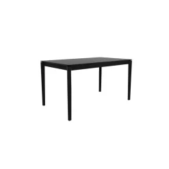 Bok Matbord 160x80 cm, Svart