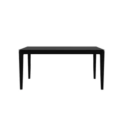 Bok Matbord 160x80 cm, Svart