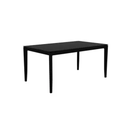 Bok Matbord 160x80 cm, Svart