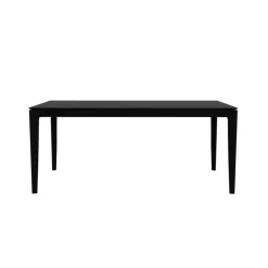 Bok Matbord 160x80 cm, Svart