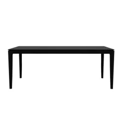 Bok Matbord 160x80 cm, Svart