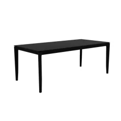 Bok Matbord 160x80 cm, Svart