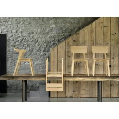 Bok Stol, Mörkbetsad Teak