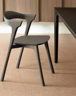 Bok Stol, Mörkbetsad Teak