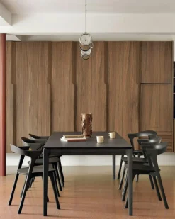 Bok Stol, Mörkbetsad Teak