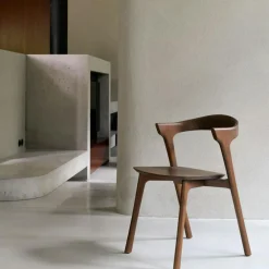 Bok Stol, Mörkbetsad Teak