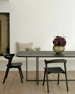 Bok Stol, Mörkbetsad Teak