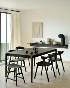 Bok Stol, Mörkbetsad Teak