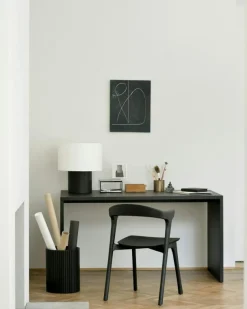 Bok Stol, Mörkbetsad Teak