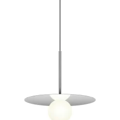 Pablo Designs Pendellampor-Bola Disc Pendel 45,7 cm, Mässing