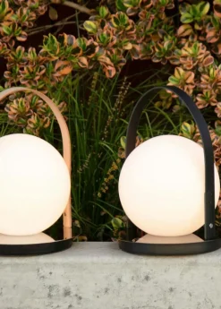 Bola Ljuslykta Portabel, Krom / Tan / Opal