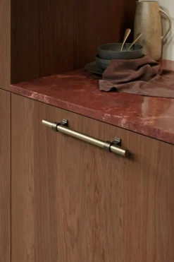 Bond Handtag, Borstad Mässing / Antique Brown